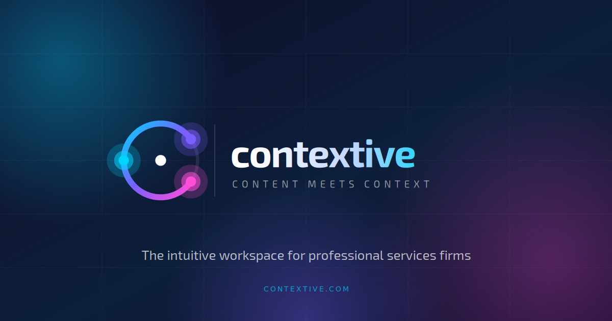 Contative Contextive — The intuitive workspace for professional services firms